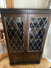 Dark Wood Display Cabinet