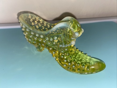 Vintage glass shoe slipper - vintage,