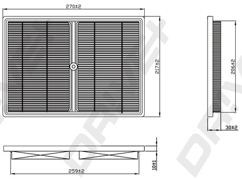 A10 0383 air filter - a10.0383,