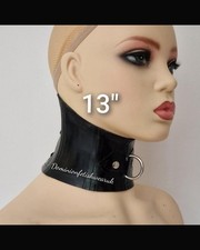 13" black neck corset collar d