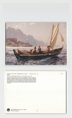 Postcard sailing off the - postcard,