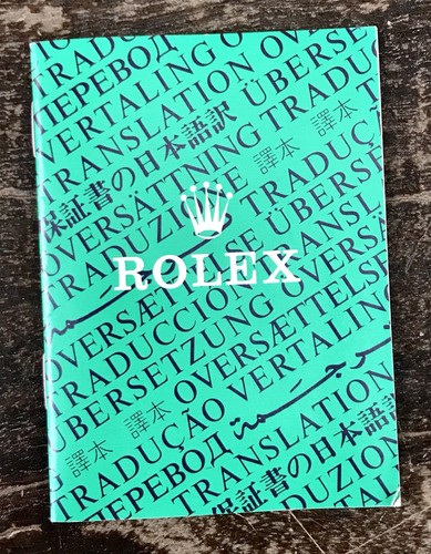 Rolex 1992 translation booklet - 1992,