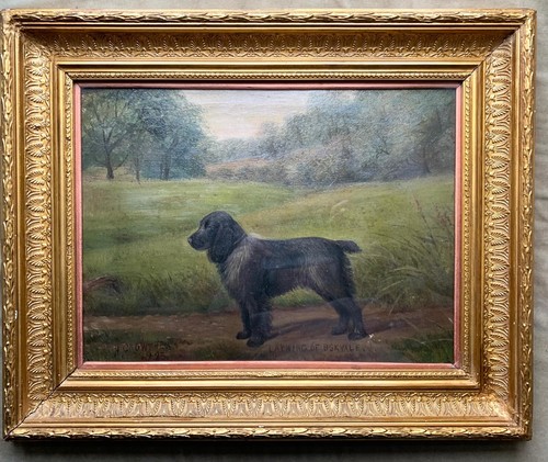 Antique cocker spaniel - spaniel, dog