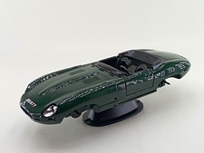 BURAGO 1/18-JAGUAR E-TYPE CONVERTIBLE 1961 GREEN UPGRADE/CUSTOM  GOOD CONDITION