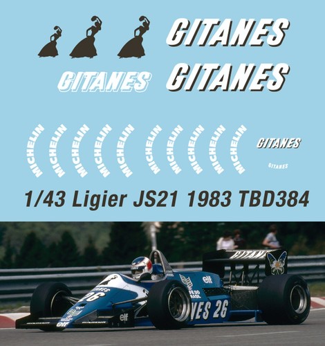 Decals for ligier js21 - decals,