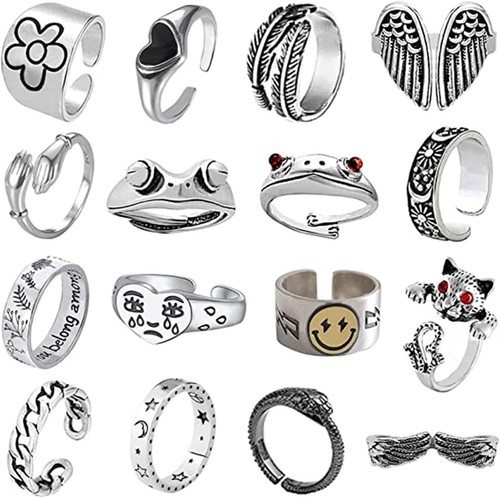 Bohemian snake rings set - set, open