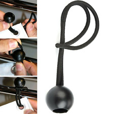 12 x HEAVY DUTY Ball End Bungee Cord 6" Black Elasticated Loop Tie Down Canopy