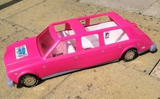 Vintage American Plastic Toys Co Pink Limousine Barbie Sized Limo Made In USA