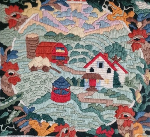 Completed vintage needlepoint - completed,