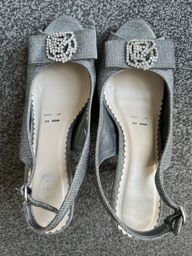 Women silver sparkly high - sparkly,