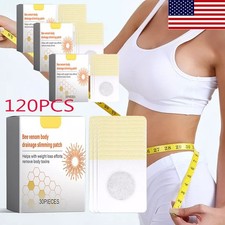 30~120XBee Venom Slimming Patch Lymphatic Drainage Patches Natural Body Slim Pad