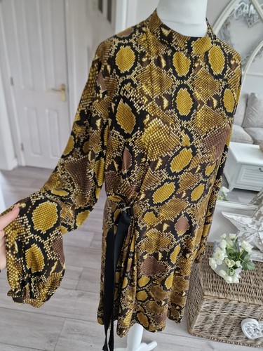 Zara mustard python snake - mustard,