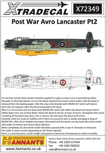 Xtradecal post war avro - xtradecal,