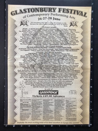 Glastonbury festival line - glastonbury,