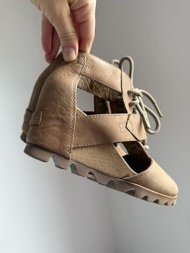 Sorel suede wedge sandals
