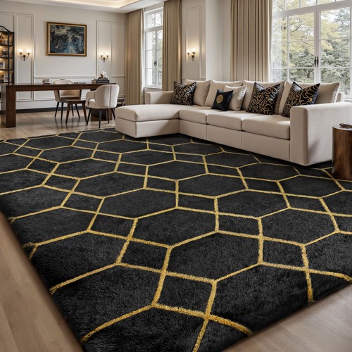 Fluffy rugs large shaggy - fluffy,