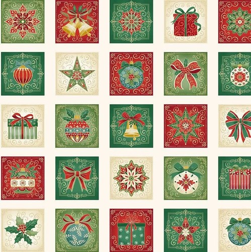 Adorn christmas cotton fabric - adorn,