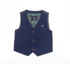 Next Boys Blue Waistcoat 2XS