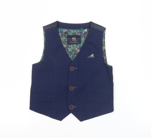 Next boys blue - waistcoat, 2xs