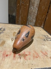 Carved Gourd South America Wooden Musical Instrument Shaker Guinea Pig Design