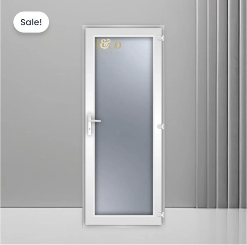 Upvc single door - single, white