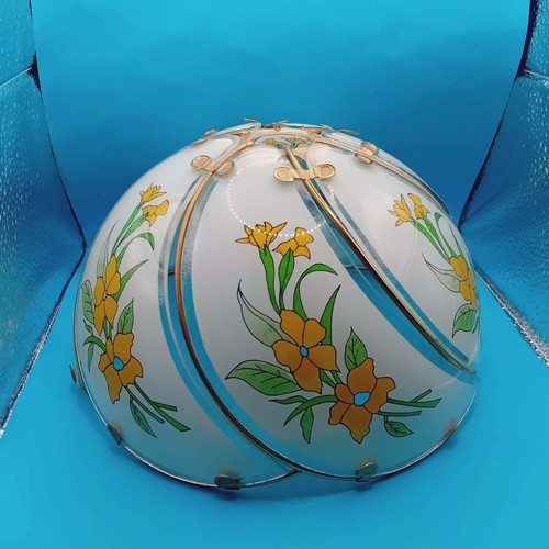 Vintage floral glass ceiling - floral,
