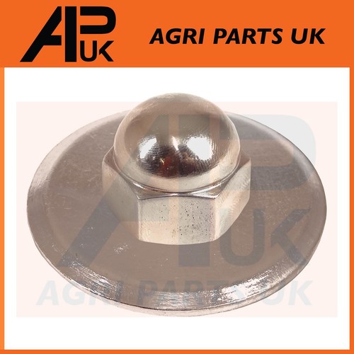 Chrome steering wheel nut - chrome,