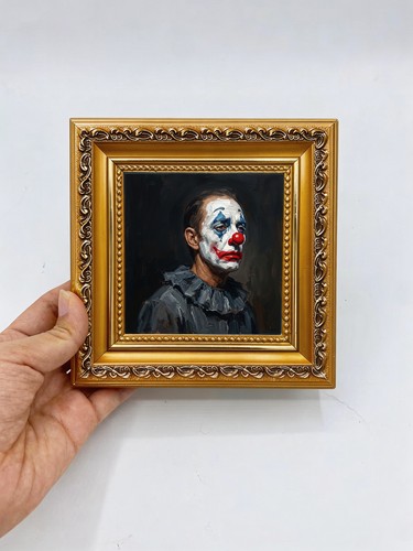 Clown portrait art dining - clown, room