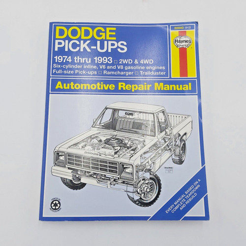 Haynes dodge pick ups - dodge, pick-ups