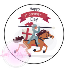 Happy St George's Day Stickers