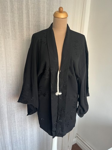 Vintage japanese haori - haori, black