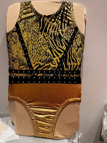 Girls leotard gold - girls,