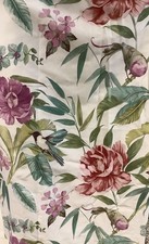 DORMA Tropical Floral Bird Print Curtains 100% Cotton PP 52” x 54”