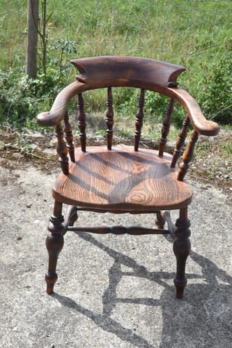 Antique oak smokers - antique, chair