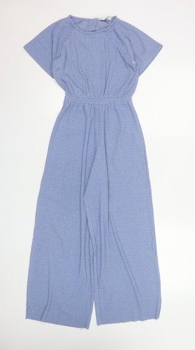 Zara blue knit jumpsuit - zara, teen