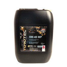 20L Torotec 5W-40 Engine Oil Fully Synthetic For ACEA A3/B4 MB 229.3 VW 502/505