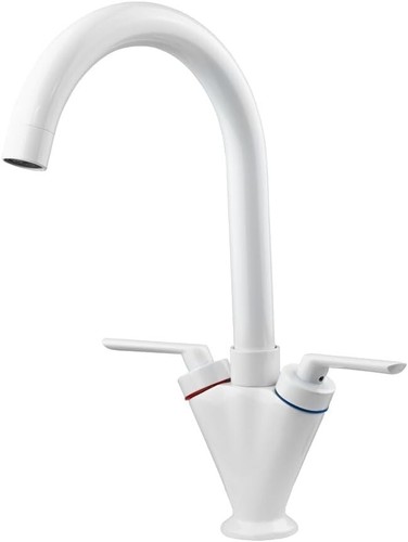 Vita white kitchen sink tap - vita,