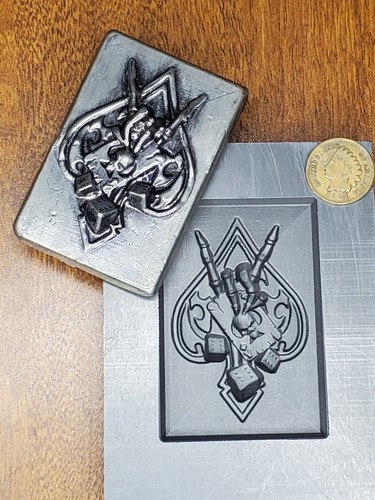 Spade bar graphite - 3d, ingot