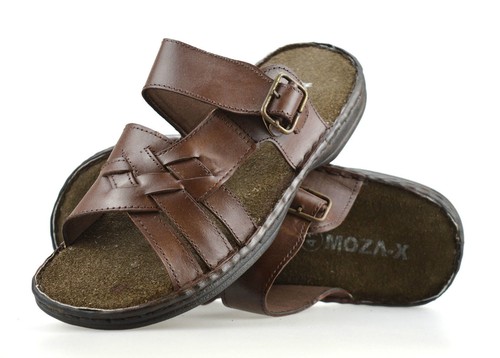 Mens brown leather mules - mens,