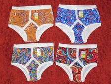 Men’s Y Front Briefs - 4 Retro Vintage Designs Top Quality Cotton Opening Fly