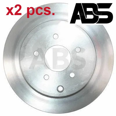 Pcs rear brake disc set - x2,