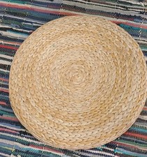 Vintage Round Brown IKEA Woven