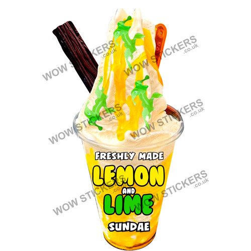 Lemon and lime ice cream - ice,