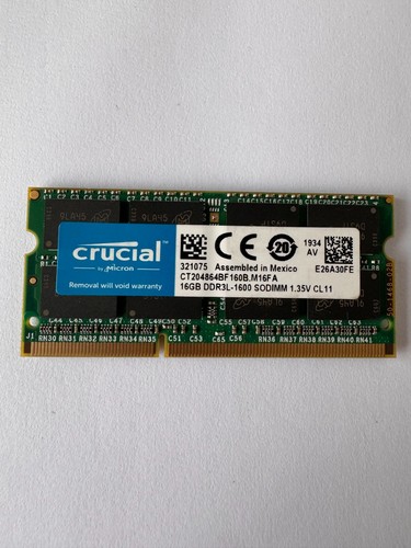 Crucial 16gb ddr3l 1600 - crucial, -1600