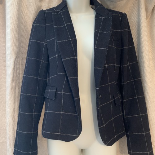 Zara navy blue - navy, wool