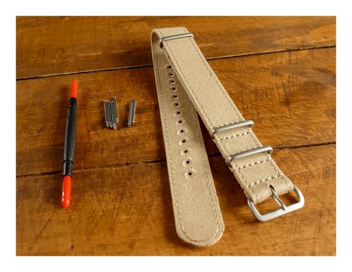 Canvas nato style strap 20mm - canvas,