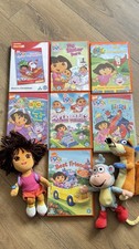Dora The Explorer HUGE Bundle - DVDs x 7 & soft toys TY boots swiper - Region 2