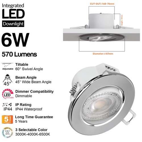 Led recessed downlights tilt - led,