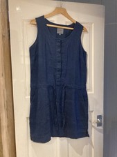 Womens Navy Blue 100% Linen