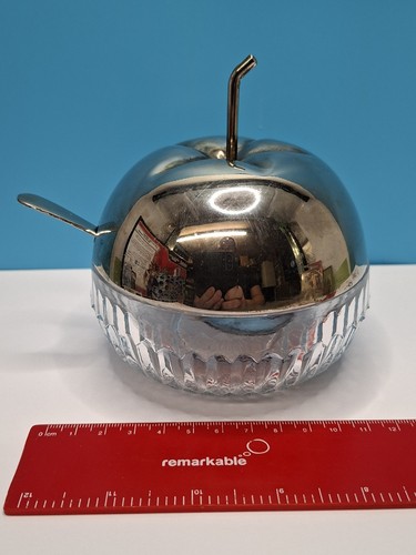 Vintage silverplate apple - vintage,